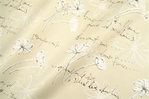 Blm-Papier, 75cm - Swinging Flowers, warmgrey-schwarz