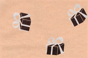 Blm-Papier, 100cm - Christmas Gifts, schwarz-silber Blm-Papier, 100cm - Christmas Gifts, schwarz-silber