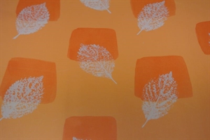 Bogen 70x 100cm, Blatt mit Quadrat, orange
