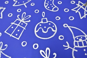 Bogen 70x 100cm, Strichmotiv, blau Bogen 70x 100cm, Strichmotiv, blau