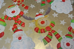 Bogen 70x 100cm, Niko mit Schal, gold Bogen 70x 100cm, Niko mit Schal, gold