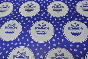 Bogen 70x 100cm, Baumkugel, blau Bogen 70x 100cm, Baumkugel, blau