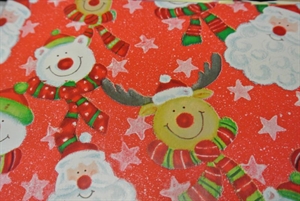 Bogen 70x 100cm, Niko mit Schal, rot Bogen 70x 100cm, Niko mit Schal, rot