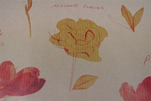 Bogen 70x 100cm, Blumen, natur Bogen 70x 100cm, Blumen, natur