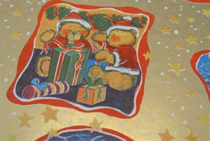 Bogen 70x 100cm, Bär im Qudrat, gold Bogen 70x 100cm, Bär im Qudrat, gold