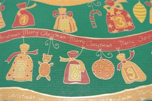 Bogen 70x 100cm, merry christmas Girlande, grün Bogen 70x 100cm, merry christmas Girlande, grün