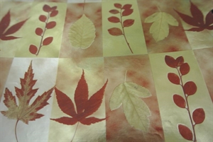 Bogen 70x 100cm, Blätter, braun Bogen 70x 100cm, Blätter, braun