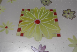 Bogen 70x 100cm, Gerbera, lila met. Bogen 70x 100cm, Gerbera, lila met.