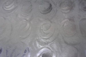 Bogen 70x 100cm, Kreise offen, silber met. Bogen 70x 100cm, Kreise offen, silber met.