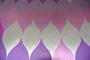 Bogen 70x 100cm, Raute, lila met. Bogen 70x 100cm, Raute, lila met.