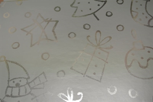 Bogen 70x 100cm, Strichmotiv, silber Bogen 70x 100cm, Strichmotiv, silber