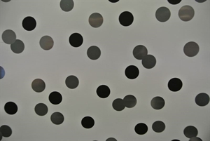 Bogen 70x 100cm, Punkte, weiss/schwarz Bogen 70x 100cm, Punkte, weiss/schwarz