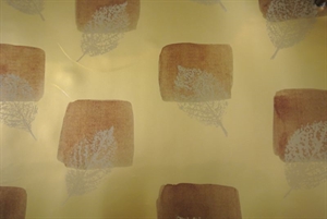 Bogen 70x 100cm, Blatt mit Quadrat, goldbraun Bogen 70x 100cm, Blatt mit Quadrat, goldbraun