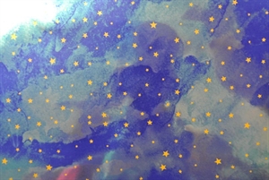 Bogen 70x 100cm, SternenWolke, blau Bogen 70x 100cm, SternenWolke, blau