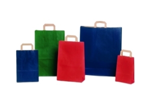 Tasche, 22+10x 29cm Colorati, dgrün Tasche, 22+10x 29cm Colorati, dgrün