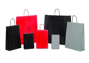 Tragtasche, 18+08 x 24cm - Pk, grau Tragtasche, 18+08 x 24cm - Pk, grau