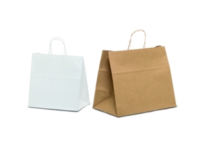 Tasche, B36+22x H33cm PK - Take Away, weiss Tasche, B36+22x H33cm PK - Take Away, weiss