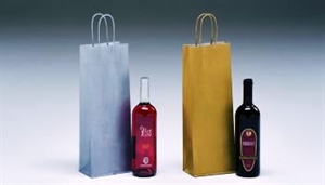 Flaschentasche, B14+8.5x H39cm, gold Flaschentasche, B14+8.5x H39cm, gold