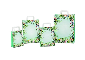 Tasche, B32+17x H45cm Flores, bunt-grün Tasche, B32+17x H45cm Flores, bunt-grün