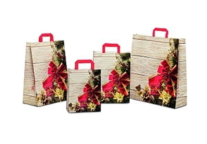 Tasche, B45+15x H49cm Merry Christmas, rot Tasche, B45+15x H49cm Merry Christmas, rot