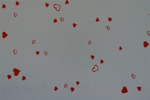 Folie 250m x 75cm, Herz Amore, rot Folie 250m x 75cm, Herz Amore, rot