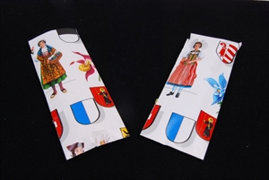 Beutel, 6x 14cm Wappen, bunt Beutel, 6x 14cm Wappen, bunt