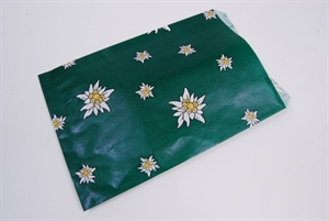Flachbeutel, 130x 190mm Edelweiss, grün Flachbeutel, 130x 190mm Edelweiss, grün