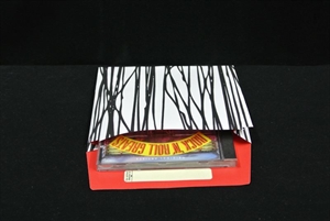 Beutel, Papier 17+ 4 x 16cm - Seitenfalten, weiss/schwarz Beutel, Papier 17+ 4 x 16cm - Seitenfalten, weiss/schwarz