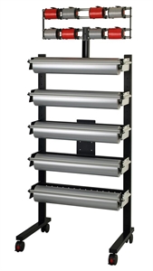 Vario Ständer, fahrbar ohne Abroller, schwarz Vario Ständer, fahrbar ohne Abroller, schwarz