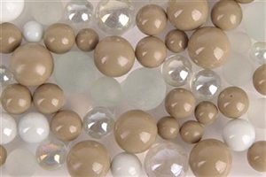 Glaskugeln, 500gr, kaki Glaskugeln, 500gr, kaki