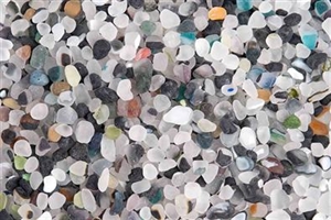 Glassteinchen, 800gr multi, schwarz/tranparent Glassteinchen, 800gr multi, schwarz/tranparent