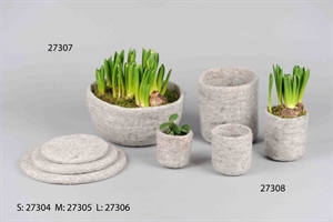 Untersetzer, rund Filz Ø15cm, naturel Untersetzer, rund Filz Ø15cm, naturel