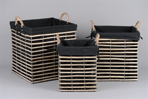 Korb, Weide eckig L38x 38x H40cm, natur Korb, Weide eckig L38x 38x H40cm, natur