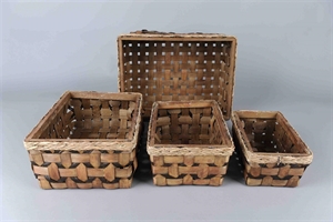 Korb, Weide eckig S/4- L40x 29x H16cm, natur Korb, Weide eckig S/4- L40x 29x H16cm, natur