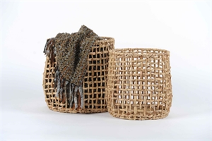 Korb, Trellis Wasserhyazinthe - set/2, natur Korb, Trellis Wasserhyazinthe - set/2, natur