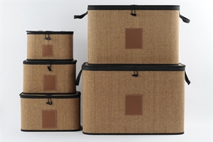Korb, Bamboo - Set/5 - 60x 40x H40cm, braun Korb, Bamboo - Set/5 - 60x 40x H40cm, braun