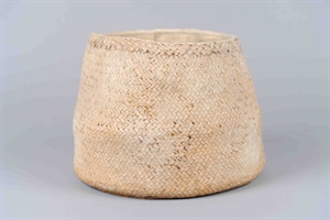 Blumentopf, Toile jute Ø30.5x H24cm, zement Blumentopf, Toile jute Ø30.5x H24cm, zement