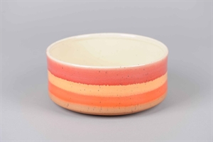 BlumenSchale, Sorbet Ø24x H10cm, lorange BlumenSchale, Sorbet Ø24x H10cm, lorange