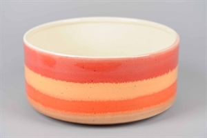 BlumenSchale, Sorbet Ø31x H14cm, lorange BlumenSchale, Sorbet Ø31x H14cm, lorange