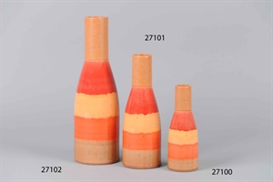 FlaschenVase, Sorbet Ø7.5x H20cm, lorange FlaschenVase, Sorbet Ø7.5x H20cm, lorange