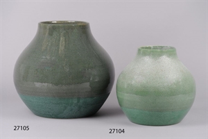Vase, Curvo Keramik Ø41x H36.5cm, grün