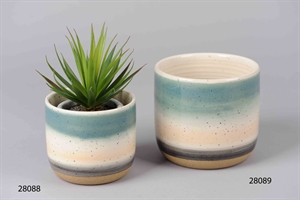 Blumentopf, Paradiso Keramik Ø13.7x H12cm, beach Blumentopf, Paradiso Keramik Ø13.7x H12cm, beach