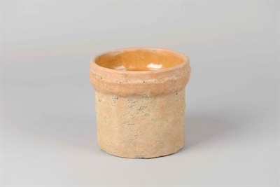 Blumentopf, Keramik Ø18x H15.5cm, raw brick
