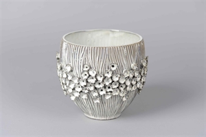 Blumentopf, Wilde watereppe Ø20 x H17cm, grau Blumentopf, Wilde watereppe Ø20 x H17cm, grau