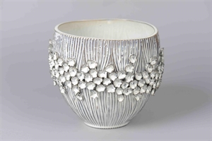 Blumentopf, Wilde watereppe Ø24 x H20cm, grau* Blumentopf, Wilde watereppe Ø24 x H20cm, grau*