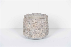 Blumentopf, Floresque Zement Ø19 x H16cm, grau Blumentopf, Floresque Zement Ø19 x H16cm, grau