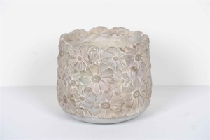 Blumentopf, Floresque Zement Ø23 x H19.5cm, grau Blumentopf, Floresque Zement Ø23 x H19.5cm, grau