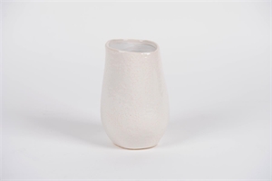 BlumenVase, Keramik Ø13.6x H20cm, weiss*