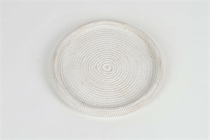 Rundschale, Zement Ø30.5x H3.5cm, weiss Rundschale, Zement Ø30.5x H3.5cm, weiss