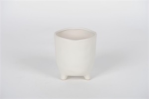 Blumentopf, Witteling Ø13.5x H14.8cm, weiss Blumentopf, Witteling Ø13.5x H14.8cm, weiss